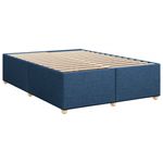 Casa si Gradina - Mobilier - Paturi si accesorii - Paturi - Pat continental cu saltea, albastru, 160x200cm, material textil - Infinity.ro