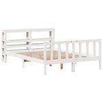 Casa si Gradina - Mobilier - Paturi si accesorii - Paturi - Cadru de pat fara saltea, alb, 120x190 cm, lemn masiv pin - Infinity.ro