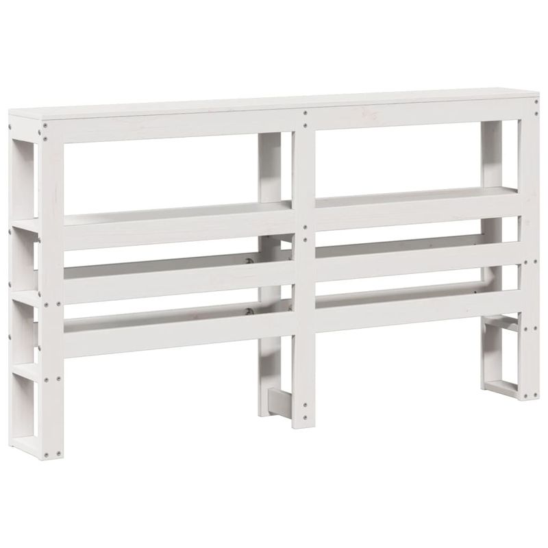 Casa si Gradina - Mobilier - Paturi si accesorii - Paturi - Cadru de pat fara saltea, alb, 120x190 cm, lemn masiv pin - Infinity.ro