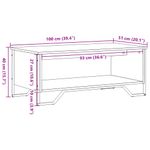Casa si Gradina - Mobilier - Mese si birouri - Masute de cafea - Masuta de cafea, stejar sonoma, 100x51x40 cm, lemn prelucrat - Infinity.ro