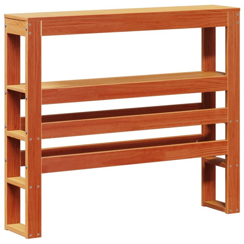 Casa si Gradina - Mobilier - Paturi si accesorii - Paturi - Cadru de pat cu tablie, maro ceruit, 100x200 cm, lemn masiv pin - Infinity.ro