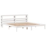 Casa si Gradina - Mobilier - Paturi si accesorii - Paturi - Cadru de pat fara saltea, alb, 200x200 cm, lemn masiv pin - Infinity.ro