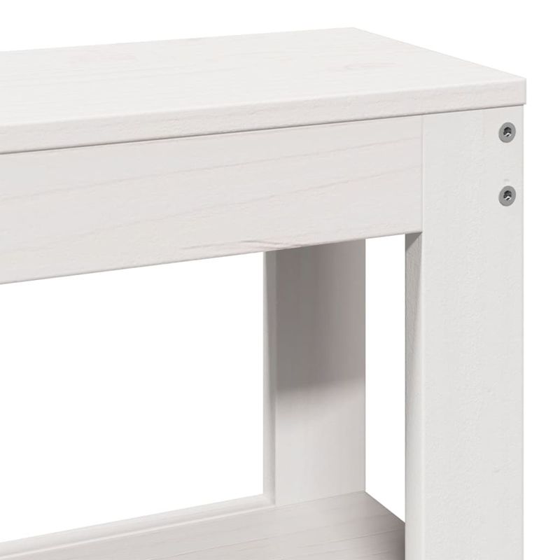 Casa si Gradina - Mobilier - Paturi si accesorii - Paturi - Cadru de pat fara saltea, alb, 200x200 cm, lemn masiv pin - Infinity.ro