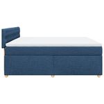 Casa si Gradina - Mobilier - Paturi si accesorii - Paturi - Pat box spring cu saltea, albastru, 180x200 cm, material textil - Infinity.ro