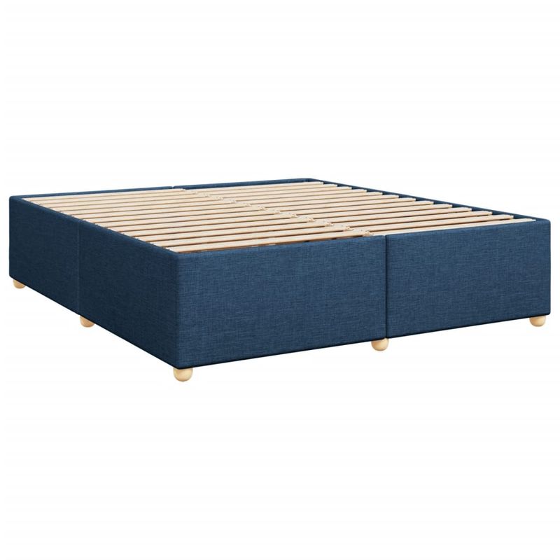 Casa si Gradina - Mobilier - Paturi si accesorii - Paturi - Pat box spring cu saltea, albastru, 180x200 cm, material textil - Infinity.ro