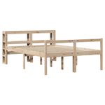 Casa si Gradina - Mobilier - Paturi si accesorii - Paturi - Cadru de pat senior cu tablie, 120x200 cm, lemn masiv pin - Infinity.ro