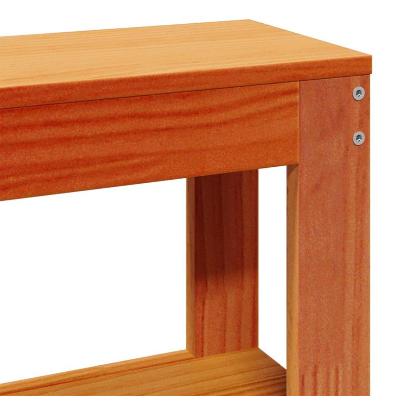 Casa si Gradina - Mobilier - Paturi si accesorii - Paturi - Cadru pat fara saltea, maro ceruit, 140x190 cm, lemn masiv pin - Infinity.ro