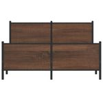 Casa si Gradina - Mobilier - Paturi si accesorii - Paturi - Cadru pat metalic cu tablie la cap/picioare, 140x190 cm, model cu tăblie și suport de picioare - Infinity.ro