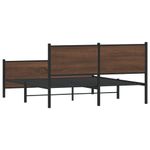 Casa si Gradina - Mobilier - Paturi si accesorii - Paturi - Cadru pat metalic cu tablie la cap/picioare, 140x190 cm, model cu tăblie și suport de picioare - Infinity.ro