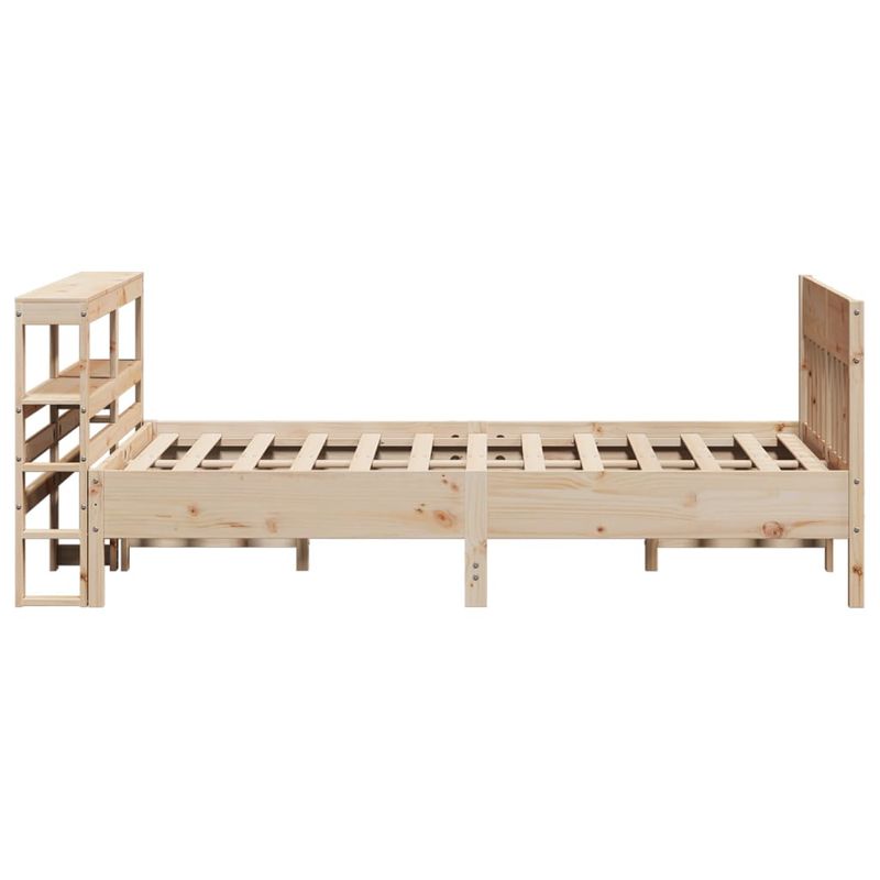 Casa si Gradina - Mobilier - Paturi si accesorii - Paturi - Cadru de pat fara saltea, 150x200 cm, lemn masiv pin - Infinity.ro