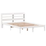 Casa si Gradina - Mobilier - Paturi si accesorii - Paturi - Cadru de pat fara saltea, alb, 150x200 cm, lemn masiv pin - Infinity.ro
