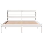 Casa si Gradina - Mobilier - Paturi si accesorii - Paturi - Cadru de pat fara saltea, alb, 150x200 cm, lemn masiv pin - Infinity.ro