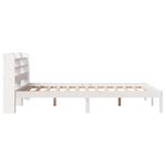 Casa si Gradina - Mobilier - Paturi si accesorii - Paturi - Cadru de pat fara saltea, alb, 150x200 cm, lemn masiv pin - Infinity.ro