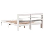 Casa si Gradina - Mobilier - Paturi si accesorii - Paturi - Cadru de pat fara saltea, alb, 150x200 cm, lemn masiv pin - Infinity.ro