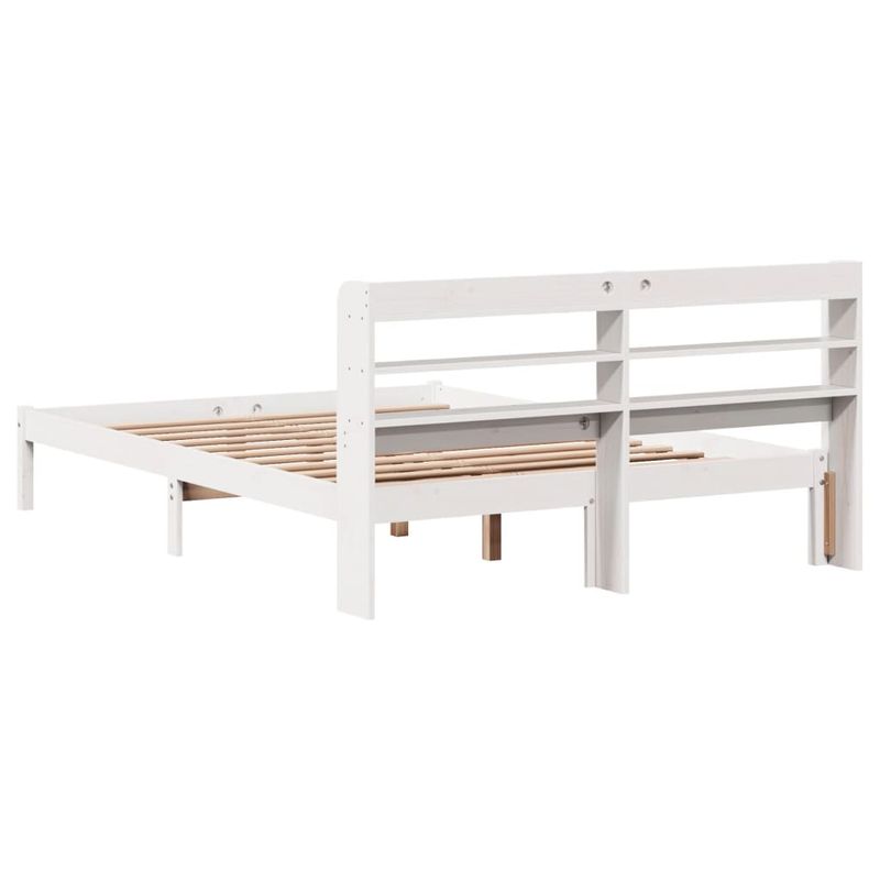 Casa si Gradina - Mobilier - Paturi si accesorii - Paturi - Cadru de pat fara saltea, alb, 150x200 cm, lemn masiv pin - Infinity.ro