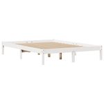 Casa si Gradina - Mobilier - Paturi si accesorii - Paturi - Cadru de pat fara saltea, alb, 150x200 cm, lemn masiv pin - Infinity.ro