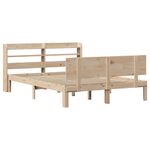 Casa si Gradina - Mobilier - Paturi si accesorii - Paturi - Cadru de pat cu tablie, 120x190 cm, lemn masiv pin - Infinity.ro