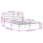 Casa si Gradina - Mobilier - Paturi si accesorii - Paturi - Cadru de pat fara saltea, alb, 150x200 cm, lemn masiv pin - Infinity.ro