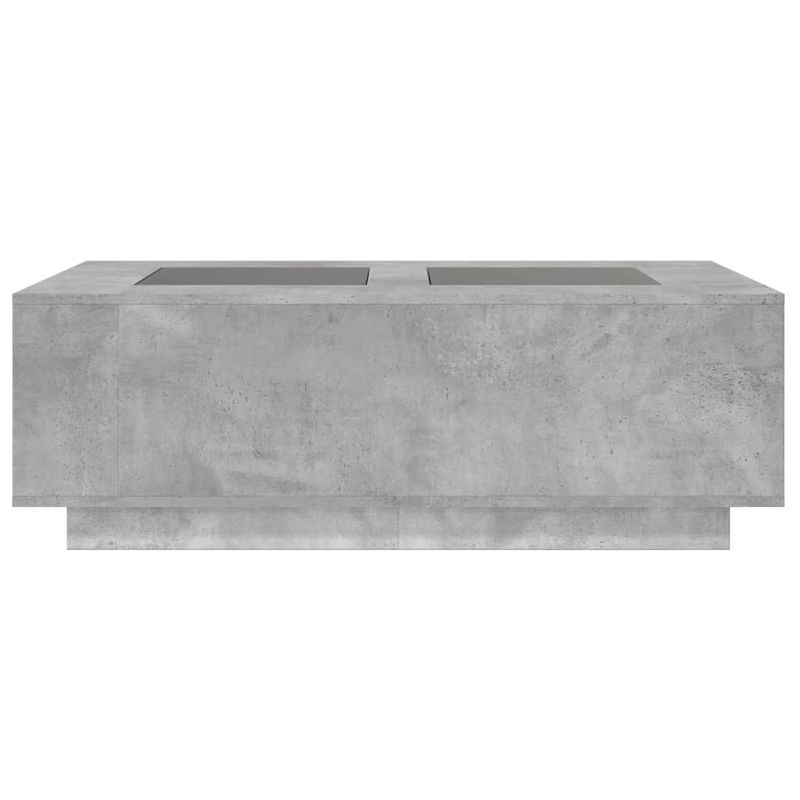 Casa si Gradina - Mobilier - Mese si birouri - Masute de cafea - Masuta de cafea cu LED infinity, gri beton, 116x69x40 cm - Infinity.ro