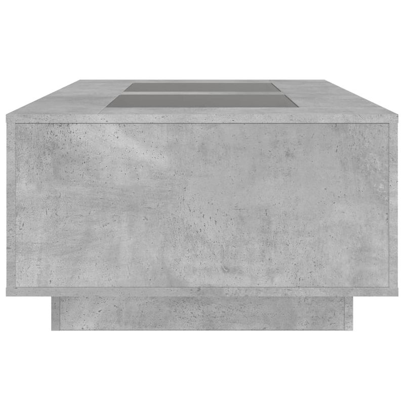 Casa si Gradina - Mobilier - Mese si birouri - Masute de cafea - Masuta de cafea cu LED infinity, gri beton, 116x69x40 cm - Infinity.ro