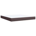 Casa si Gradina - Mobilier - Paturi si accesorii - Paturi - Pat continental cu saltea maro inchis 180x200cm material textil - Infinity.ro