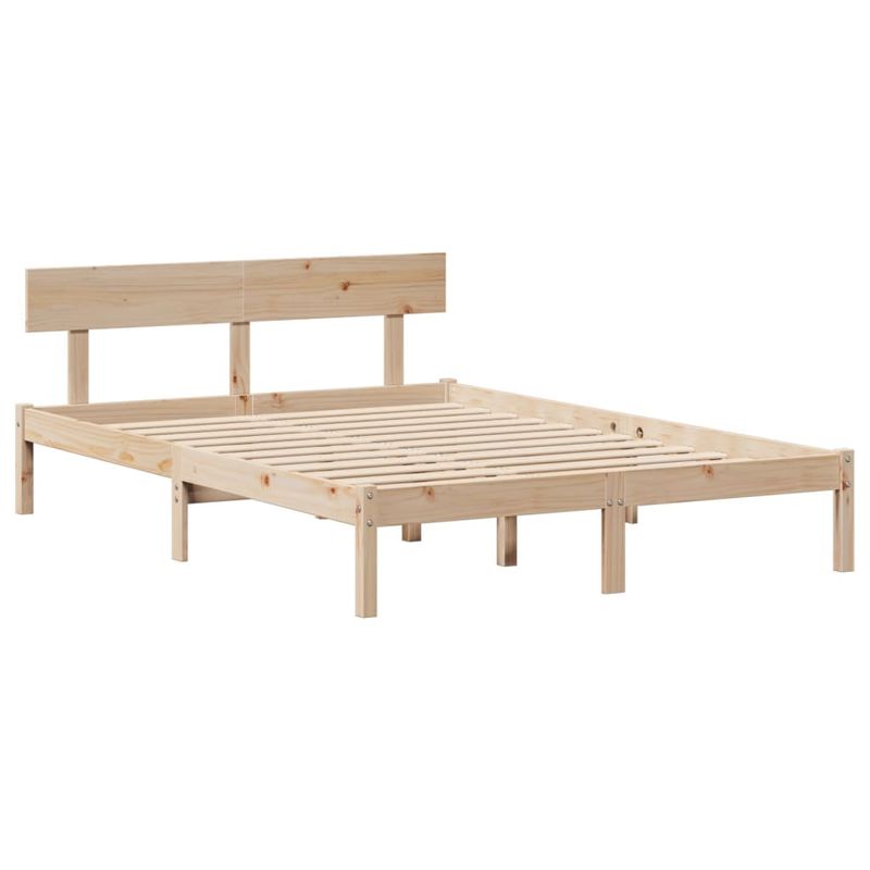 Casa si Gradina - Mobilier - Paturi si accesorii - Paturi - Cadru de pat fara saltea, 150x200 cm, lemn masiv pin - Infinity.ro