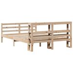 Casa si Gradina - Mobilier - Paturi si accesorii - Paturi - Cadru de pat fara saltea, 150x200 cm, lemn masiv pin - Infinity.ro