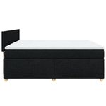 Casa si Gradina - Mobilier - Paturi si accesorii - Paturi - Pat box spring cu saltea, negru, 180x200 cm, catifea - Infinity.ro