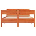 Casa si Gradina - Mobilier - Paturi si accesorii - Paturi - Cadru pat fara saltea, maro ceruit, 135x190 cm, lemn masiv pin - Infinity.ro