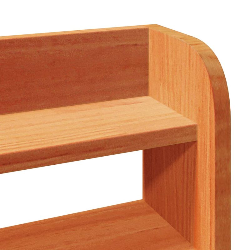 Casa si Gradina - Mobilier - Paturi si accesorii - Paturi - Cadru pat fara saltea, maro ceruit, 135x190 cm, lemn masiv pin - Infinity.ro