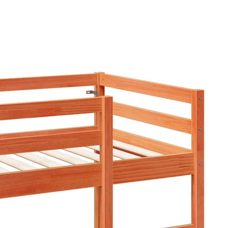Casa si Gradina - Mobilier - Paturi si accesorii - Paturi - Cadru pat supraetajat fara saltea maro 75x190 cm lemn masiv pin - Infinity.ro