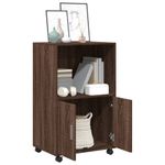 Casa si Gradina - Mobilier - Comode si corpuri - Comode - Dulap cu roti, stejar maro, 55x40x91 cm, lemn compozit - Infinity.ro