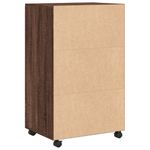 Casa si Gradina - Mobilier - Comode si corpuri - Comode - Dulap cu roti, stejar maro, 55x40x91 cm, lemn compozit - Infinity.ro