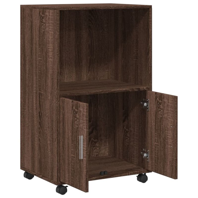 Casa si Gradina - Mobilier - Comode si corpuri - Comode - Dulap cu roti, stejar maro, 55x40x91 cm, lemn compozit - Infinity.ro