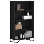 Casa si Gradina - Mobilier - Biblioteci si rafturi - Biblioteci - Biblioteca, negru, 80x31x137,5 cm, lemn prelucrat - Infinity.ro