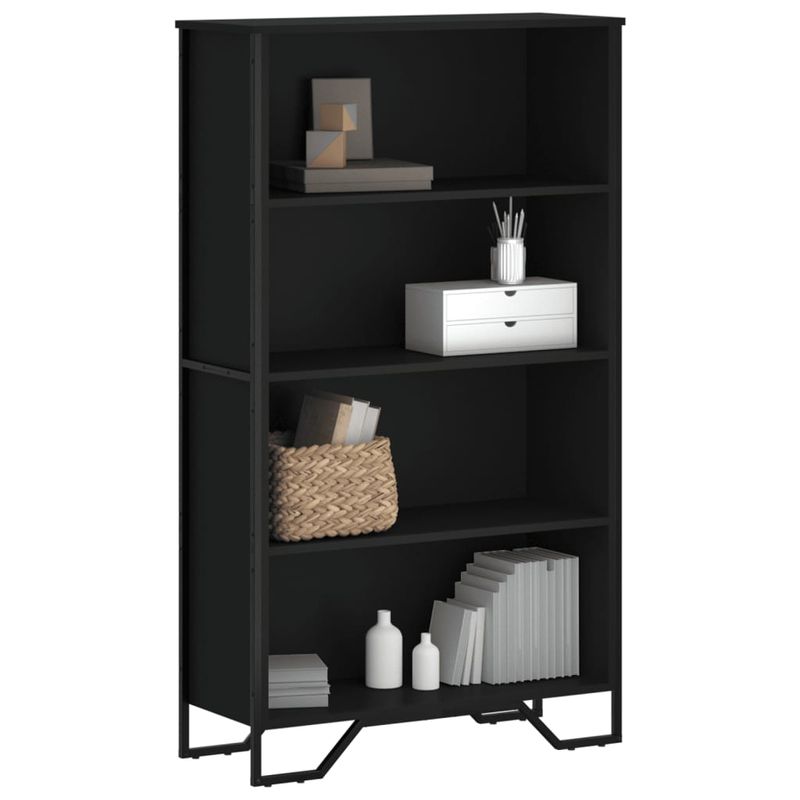 Casa si Gradina - Mobilier - Biblioteci si rafturi - Biblioteci - Biblioteca, negru, 80x31x137,5 cm, lemn prelucrat - Infinity.ro