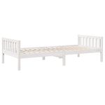 Casa si Gradina - Mobilier - Paturi si accesorii - Paturi - Pat pentru copii fara saltea, alb, 90x190 cm, lemn masiv de pin - Infinity.ro