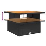 Casa si Gradina - Gradina si terasa - Mobilier exterior - Seturi mobila gradina - Set sezlonguri de gradina, 5 piese, cu perne, negru, poliratan - Infinity.ro