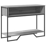 Casa si Gradina - Mobilier - Comode si corpuri - Console - Masuta consola, gri sonoma, 100x35x74,5 cm, lemn prelucrat - Infinity.ro
