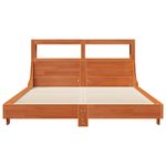 Casa si Gradina - Mobilier - Paturi si accesorii - Paturi - Cadru pat fara saltea, maro ceruit, 140x190 cm, lemn masiv pin - Infinity.ro