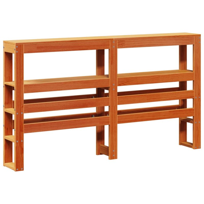 Casa si Gradina - Mobilier - Paturi si accesorii - Paturi - Cadru pat fara saltea, maro ceruit, 140x190 cm, lemn masiv pin - Infinity.ro