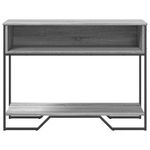 Casa si Gradina - Mobilier - Comode si corpuri - Console - Masuta consola, gri sonoma, 100x35x74,5 cm, lemn prelucrat - Infinity.ro