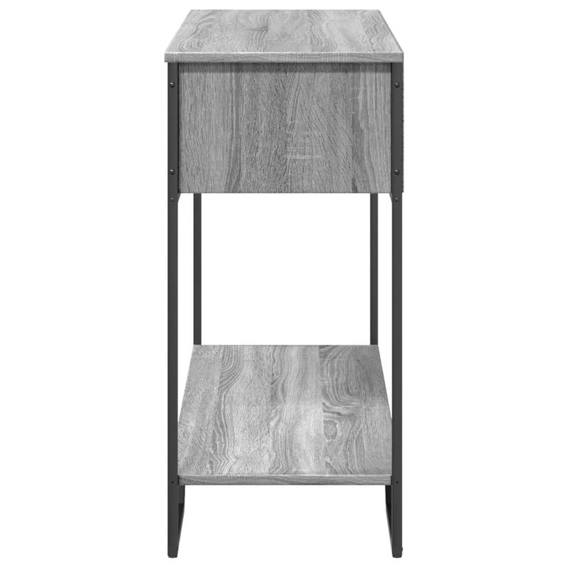 Casa si Gradina - Mobilier - Comode si corpuri - Console - Masuta consola, gri sonoma, 100x35x74,5 cm, lemn prelucrat - Infinity.ro