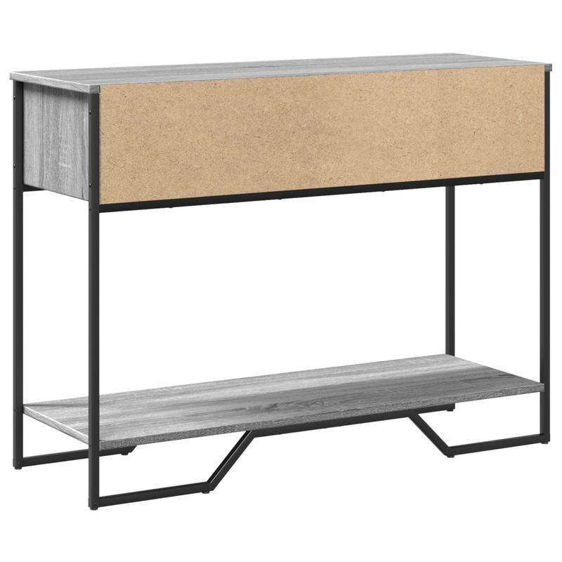 Casa si Gradina - Mobilier - Comode si corpuri - Console - Masuta consola, gri sonoma, 100x35x74,5 cm, lemn prelucrat - Infinity.ro