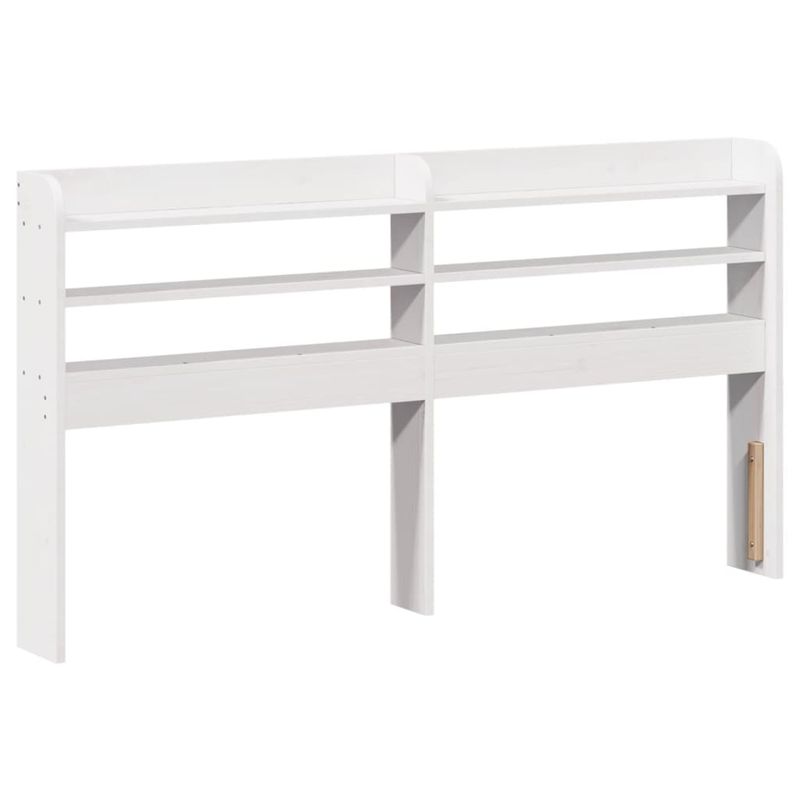 Casa si Gradina - Mobilier - Paturi si accesorii - Paturi - Cadru de pat cu tablie, alb, 160x200 cm, lemn masiv de pin - Infinity.ro