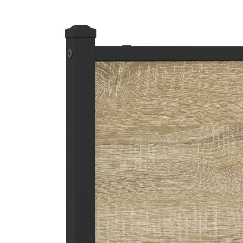 Casa si Gradina - Mobilier - Paturi si accesorii - Paturi - Cadru de pat metalic fara saltea, stejar sonoma, 120x200 cm - Infinity.ro