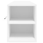 Casa si Gradina - Mobilier - Comode si corpuri - Comode - Dulap TV de perete cu lumini LED, alb, 180x31x39,5 cm - Infinity.ro