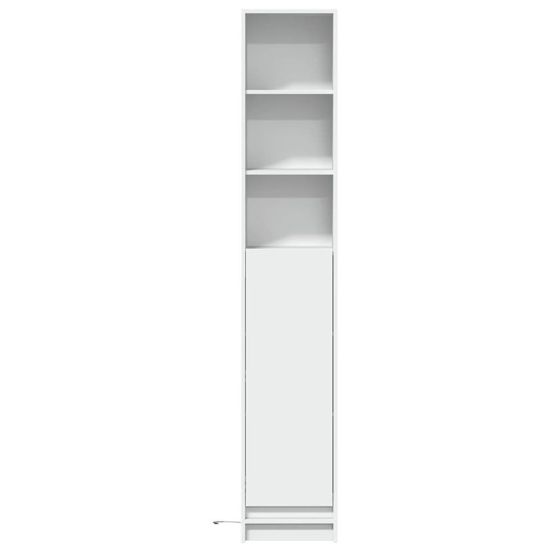 Casa si Gradina - Mobilier - Comode si corpuri - Comode - Dulap cu LED, alb, 36x32,5x200 cm, lemn prelucrat - Infinity.ro
