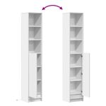 Casa si Gradina - Mobilier - Comode si corpuri - Comode - Dulap cu LED, alb, 36x32,5x200 cm, lemn prelucrat - Infinity.ro
