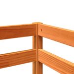 Casa si Gradina - Mobilier - Paturi si accesorii - Paturi - Pat etajat de copii perdele, alb/negru 90x200 cm lemn masiv pin - Infinity.ro